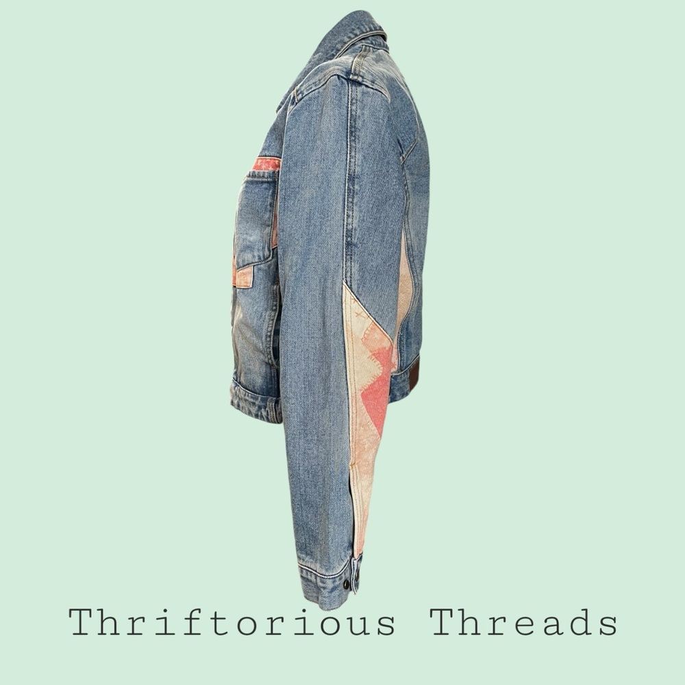 Andersson Bell Patchwork Drop-Shoulder Denim Jack… - image 8